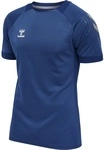 hummel Sport-Tshirt hmlLEAD Poly Jersey (Mesh-Material) Kurzarm dunkelblau Herren