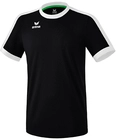 Erima Sport-Tshirt Trikot Retro Star (100% Polyester) schwarz/weiss Jungen