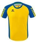 Erima Sport-Tshirt Six Wings Trikot (100% Polyester, strapazierf&auml;hig) gelb/royalblau