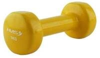 HMS Fitness Kurzhantel 17023 (Gusseisen mit Vinylbeschichtung) 1kg gelb - 1 St&uuml;ck