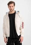 Alpha Industries Fliegerjacke MA-1 TT Custom mit Kapuze jetstreamweiss Herren