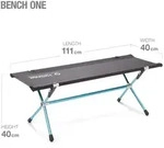 Helinox Campingstuhl Bench One (kleine Bank f&uuml;r 2 Personen) schwarz/blau