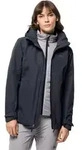 Jack Wolfskin Winterjacke Bergland 3in1 (sehr warm, wasser-und winddicht) graphitgrau