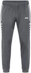 JAKO Trainingshose Allround (100% Polyester) lang anthrazitgrau Kinder
