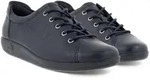 ECCO Sneaker Soft 2.0 Tie (leichte und flexible Sohle) marineblau Damen