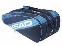 Head Tennis-Racketbag Elite (Schlägertasche, 3 Hauptfächer) navyblau 12R
