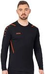 JAKO Langarmshirt (Sweat) Challenge - optimale Bewegungsfreiheit - schwarz/orange