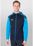 JAKO Kapuzenjacke Performance (Polyester-Fleece) marineblau/hellblau Herren