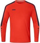 JAKO Sport-Langarmshirt TW-Trikot Power (Polyester-Interlock) orange/marineblau