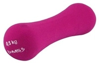 HMS Fitness 17025 Kurzhantel aus Gusseisen mit Neoprenbeschichtung 0,5kg...