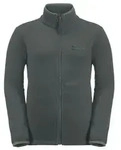 Jack Wolfskin Fleecejacke Taunus (schnelltrocknend, atmungsaktiv) dunkelgr&uuml;n Kinder