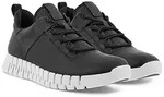 ECCO Sneaker Gruuv Lea (aus Nubukleder) schwarz/weiss Herren
