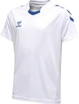 hummel Sport-Tshirt hmlCORE XK Poly Jersey (robuster Doppelstrick) Kurzarm weiss/blau