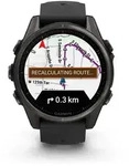 fēnix&reg; 8 - 43 mm AMOLED Sapphire Schwarz/Carbongrau Titan