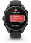 fēnix 8 Pro &ndash; 47 mm, AMOLED Sapphire, Schwarz/Titan Carbongrau DLC Titan mit