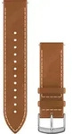 Original Garmin Quick-Relase 20 mm, Leder, hellbraun mit Naht, Schlie&szlig;e - Edelstahl