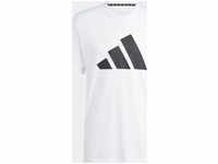 Adidas IM4373, adidas Training-Essentials Feel Ready Logo T-Shirt Herren in weiß