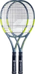 Babolat 101568-100, Babolat Pure Aero 98 X2 BI - Pack Tennisschl&auml;ger grau