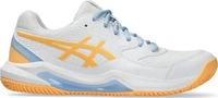ASICS 1042A241-104, ASICS Gel - Dedicate 8 Padelschuh Damen Wei&szlig;, Orange