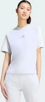 Adidas KT0337, adidas 3Stripes T - Shirt Damen hellgrau