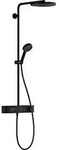 hansgrohe Pulsify Brause-Set 24221670 mit Thermostat, mattschwarz hansgrohe Pulsify Brause-Set 24221670 mit Thermostat, mattschwarz