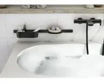 hansgrohe WallStoris Badewannenset 27966670 aus Kunststoff, Mattschwarz