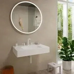 hansgrohe Tecturis S 3-Loch Waschtischarmatur 73330700 mit Push-Open-Ablaufgarnitur,