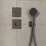 hansgrohe ShowerSelect Comfort E Ventil 15573340 UP, f&uuml;r 3 Verbraucher, brushed