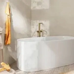 hansgrohe Tecturis S Wannenarmatur 73440140 bodenstehend, brushed bronze