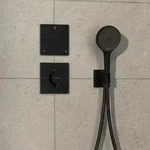 hansgrohe ShowerSelect Comfort E Ventil 15573670 UP, f&uuml;r 3 Verbraucher, mattschwarz