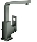 Grohe Eurocube Waschtischarmatur 23135AL0 hard graphite geb&uuml;rstet, L-Size, mit