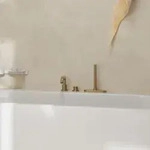 hansgrohe Tecturis S 3-Loch Wannenarmatur 73447140 Ausladung 194mm, brushed bronze