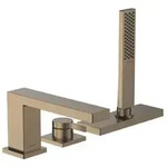 hansgrohe Tecturis E 3-Loch-Wannenrandarmatur 73443140 mit sBox, brushed bronze