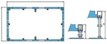 Villeroy und Boch Montagerahmen U91412400 Quaryl, f&uuml;r Duschwannen ab 100 x 100...
