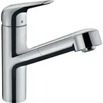hansgrohe Focus M42 Sp&uuml;ltisch-Einhebelmischer 150 71865000 mit Ausziehauslauf,...