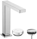 hansgrohe Tecturis E 2-Loch Waschtischarmatur 73053000 mit Ablaufgarnitur, CoolStart,