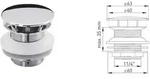 ASW Design-Schaftventil 107503 1 1/4" x &Oslash; 60 mm, mit Haube, Schaftl&auml;nge 50 mm