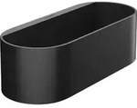 hansgrohe WallStoris Ablagekorb 27912670 250x71mm, tief, aus Kunststoff, Mattschwarz