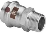 Viega Temponox &Uuml;bergangsst&uuml;ck 811648 42 mm x R 1 1/2, Stahl, nicht rostend,