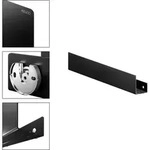Keuco Duschablage 24953370200 610-800 mm, 120x90, schwarz matt