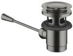 Dornbracht Ablaufgarnitur 10300970-99 1 1/4", mit Kniehebel 185 mm, Dark...