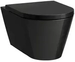 Laufen Kartell Wand-Tiefsp&uuml;l-WC H8213310200001 schwarz gl&auml;nzend,...