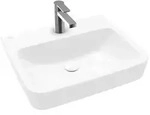 Villeroy und Boch O.novo Einbau-/Aufsatz-Waschtisch 4A41MJT2 55x46cm, eckig, mit