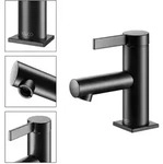 Keuco IXMO Pure 60 Black Selection Waschtischarmatur 59504371100 ohne Ablaufgarnitur,