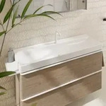 hansgrohe Xelu Q Waschtisch 61108450 1200x480mm, mit Hahnloch, ohne &Uuml;berlauf,