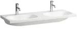 Laufen Lua Doppel-Waschtisch H8140810001561 120x46cm, unterbauf&auml;hig, wei&szlig;, ohne