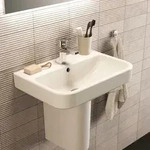 Ideal Standard i.life S Kompakt-Waschtisch T458401 mit Hahnloch und &Uuml;berlauf,...