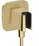 hansgrohe Fixfit Wandanschluss 26887990 softsquare, mit Brausehalter, polished...