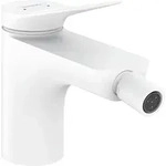 hansgrohe Vivenis Bidetarmatur 75200700 mit Zugstangen-Ablaufgarnitur, mattwei&szlig;