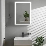 hansgrohe Xarita E Spiegel 54989700 mit kapazitiven Ber&uuml;hrungssensor, 500 x...